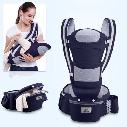 3-in-1 Ergonomic Baby Carrier with Hip Seat - Multi-Position Infant Sling