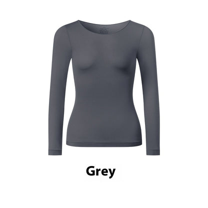 Women's Ultra-Thin Thermal Underwear Set - Lightweight Nylon Spandex Base Layer