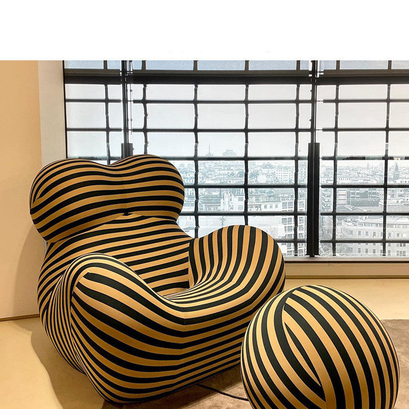 Leisure Integrated Shaping Cotton Ice Silk Lazy Sofa - Bean Bag Chair