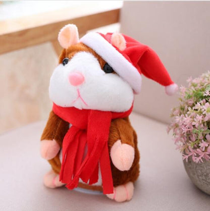 Talking Hamster Plush Toy - Voice Repeating Interactive Stuffed Animal for Kids