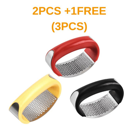 Stainless Steel Garlic Press - 304 Stainless Steel Manual Garlic Crusher