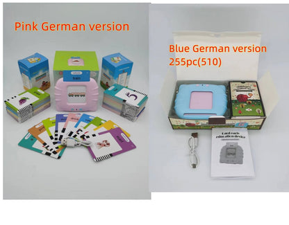 Bilingual Flashcard Learning Machine for Kids – Early Education Story & Word Card Reader