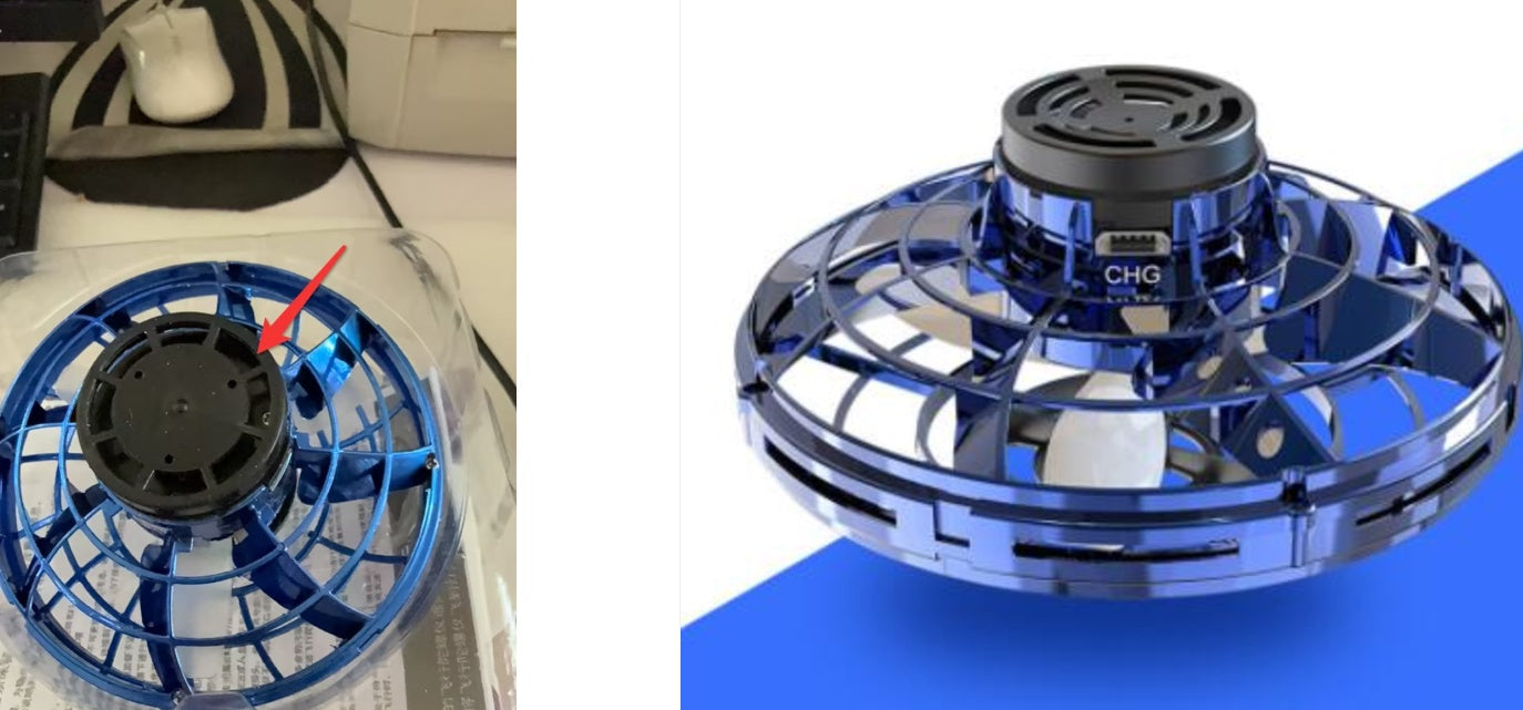 Rotating Flying Gyro Aircraft Induction Drone Toy