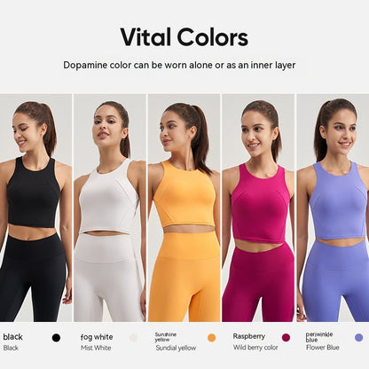 Women's Back Design Sports Bra - Sleeveless Workout Fitness Bra