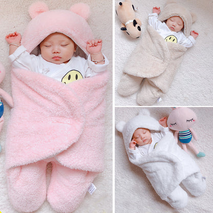 Baby Sleeping Bag - Winter Swaddle Blanket for Newborns 0-9 Months