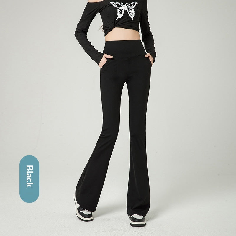 Women's High Waist Slim Fit Stretchy Floor Length Casual Pants