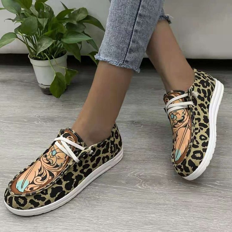 Women's Platform Canvas Slip-On Sneakers | Thick Sole | Sizes 35–43 | Red, Blue, Pink, Leopard Print