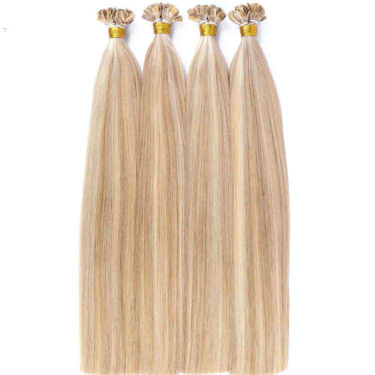Real Human Hair Seamless Flat Extensions - Medium Long Length