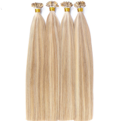 Real Human Hair Seamless Flat Extensions - Medium Long Length