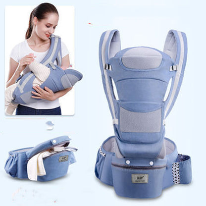 3-in-1 Ergonomic Baby Carrier with Hip Seat - Multi-Position Infant Sling