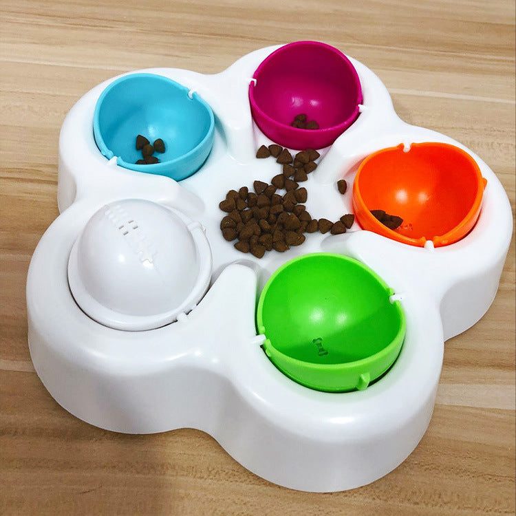Pet IQ Slow Feeder Puzzle Toy - Interactive Food Finding Bowl for Dogs