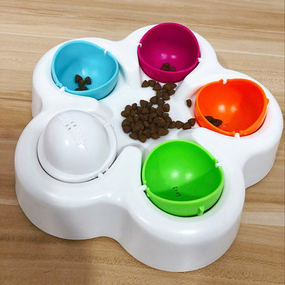 Pet IQ Slow Feeder Puzzle Toy - Interactive Food Finding Bowl for Dogs