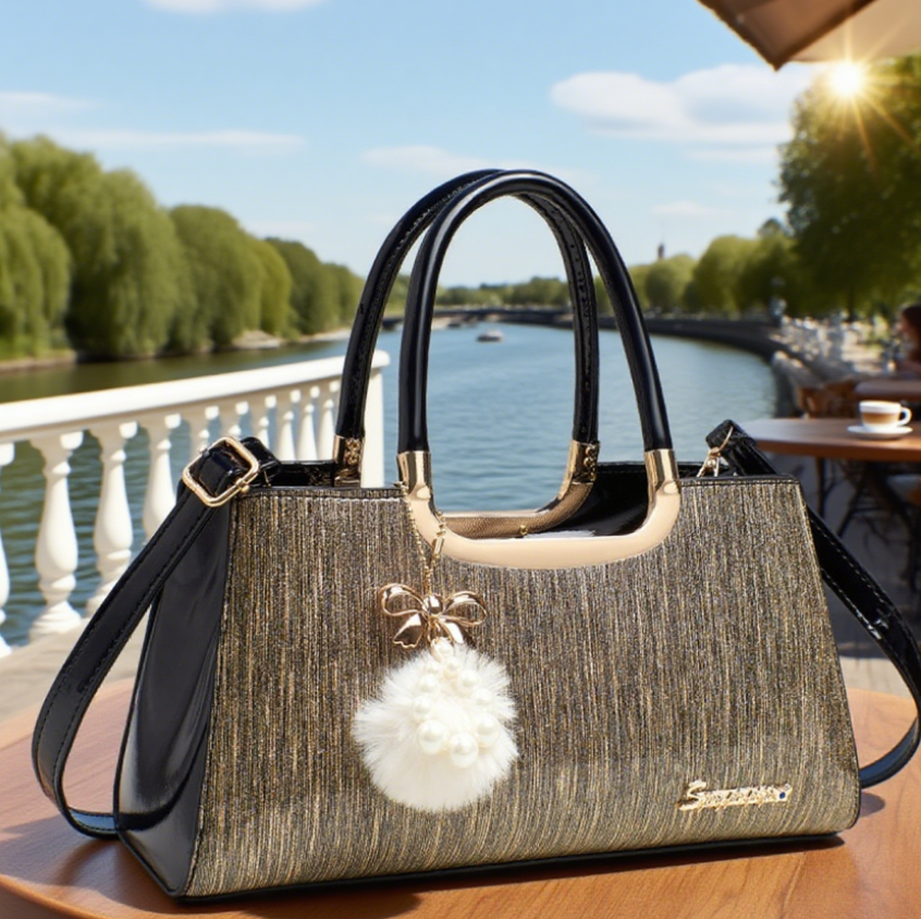 Hollow Out Envelope Crossbody Bag - Waterproof PU Leather Handbag