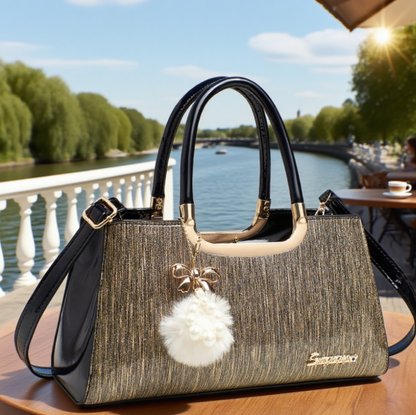 Hollow Out Envelope Crossbody Bag - Waterproof PU Leather Handbag
