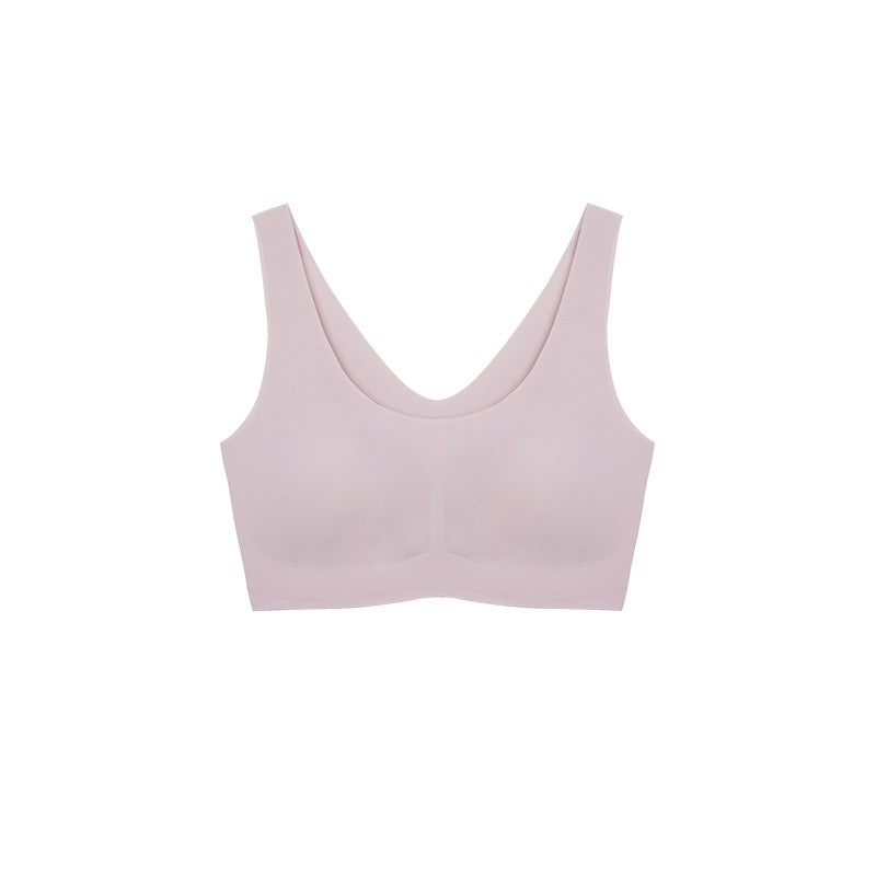 Women's Seamless Triangle Cup Underwire Bra - A B C Cup Detachable Straps