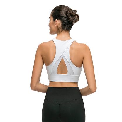 Triangle Sports Bra - Hollow Back Design for Yoga and Fitness