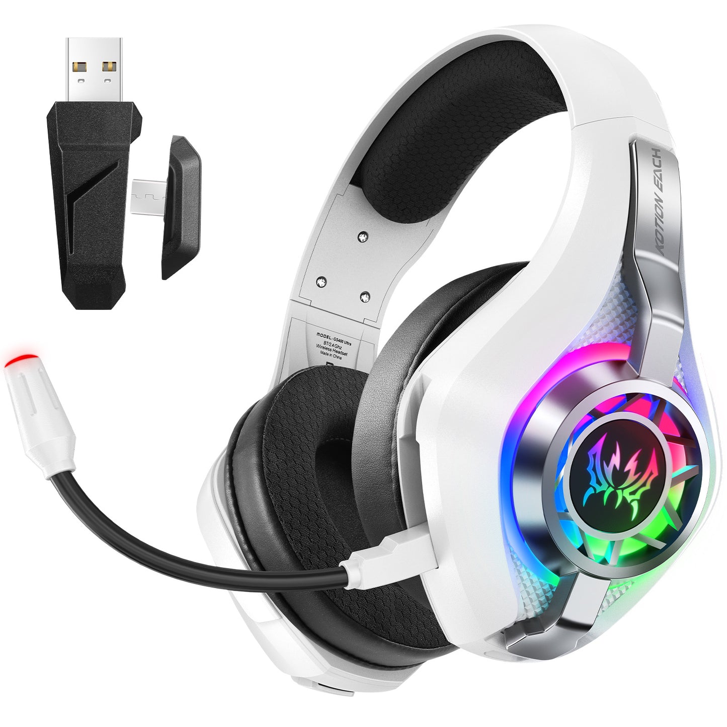 Wireless Gaming Headset - Bluetooth 2.4G E-Sports Headphones
