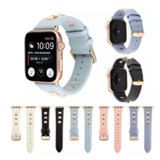 Premium Leather Apple Watch Strap - Multiple Colors & Sizes