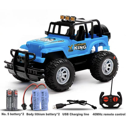 USB Charging Remote Control Toy Car for Kids – 40MHz RC Car with Handle Controller