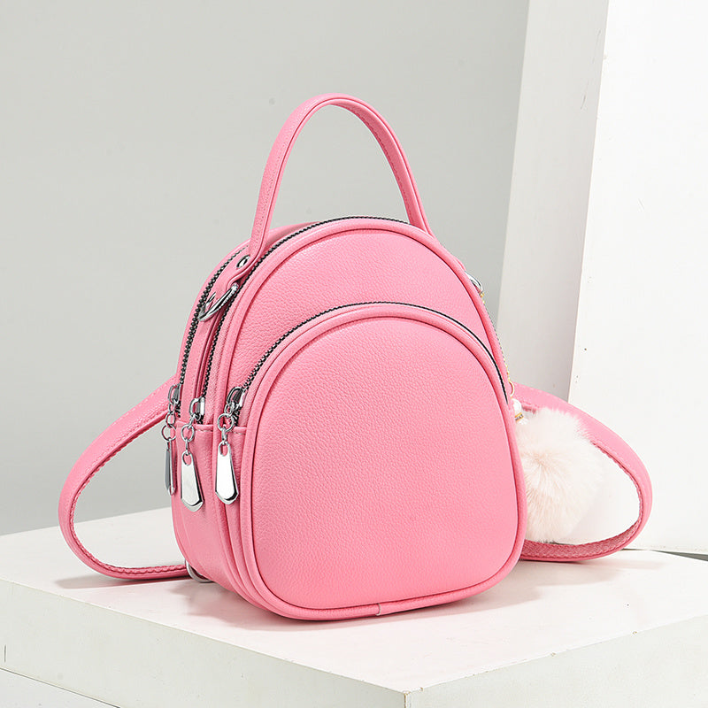 Mini Crossbody Handbag - Waterproof Faux Leather Shoulder Bag for Women
