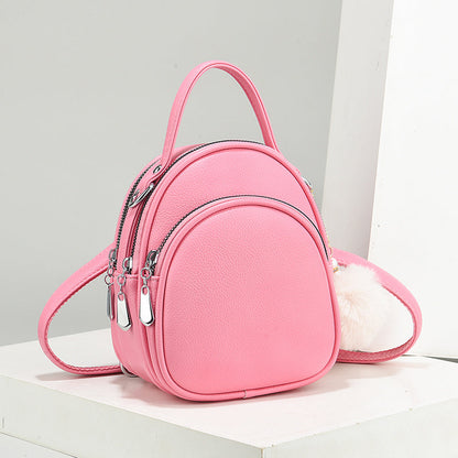 Mini Crossbody Handbag - Waterproof Faux Leather Shoulder Bag for Women