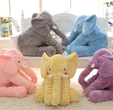 Elephant Plush Pillow with Blanket - Baby Comfort Cushion