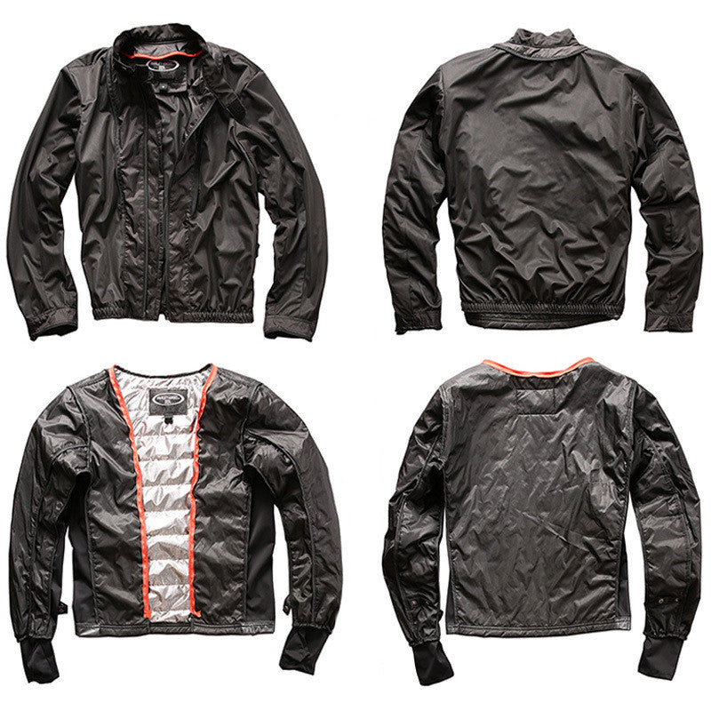 Men's Genuine Leather Motorcycle Jacket - Cowhide Stand Collar Slim Fit