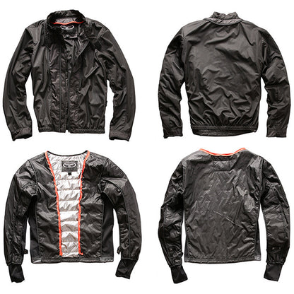 Men's Genuine Leather Motorcycle Jacket - Cowhide Stand Collar Slim Fit