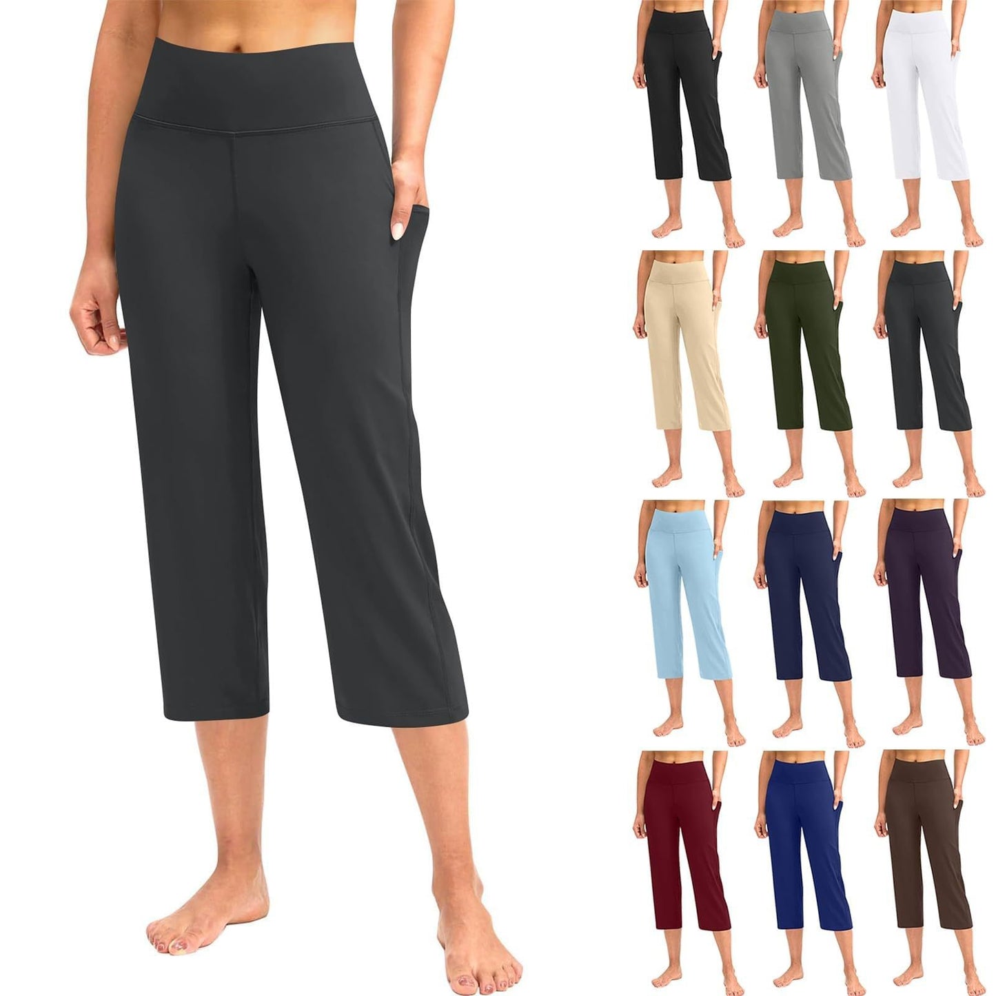 Sports Yoga Pants with Built-In Pocket - Hip-Lifting Shaping Leggings