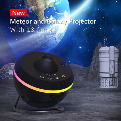 13-in-1 Galaxy Projector - Ultra Clear Space Planetarium Light with Meteor Effects