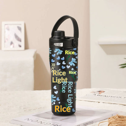 Insulated Straw Tumbler with Ceramic or Stainless Steel Liner - 725ml