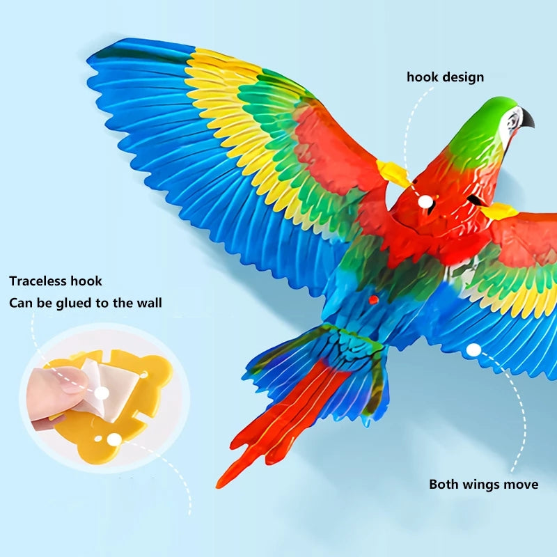 Interactive Cat Bird Toy - Hanging Rotating Pet Toy for Cats and Kittens
