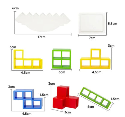 Balance Stacking Game - Educational Tower Building Blocks for Kids & Adults
