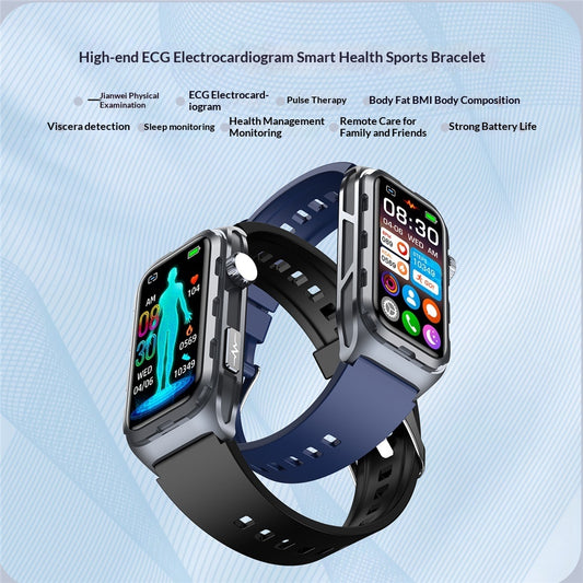 Smart Fitness Bracelet with Heart Rate Monitoring - Touch Screen