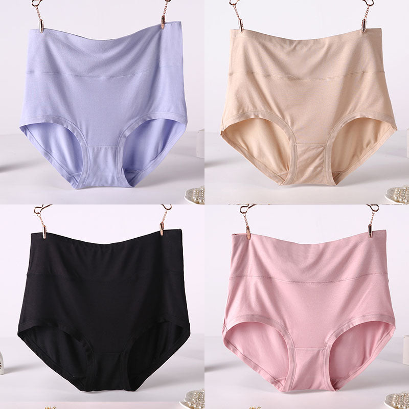 Women's Soft Modal High-Waist Comfort Panties - 4 Pack