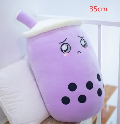 Plush Bubble Tea Pillow Cushion - Soft Stuffed Drink Toy