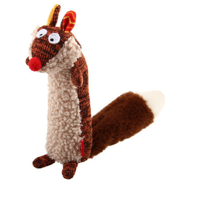Plush Pet Toy with Sound - Soft Squeaky Toys for Dogs & Cats
