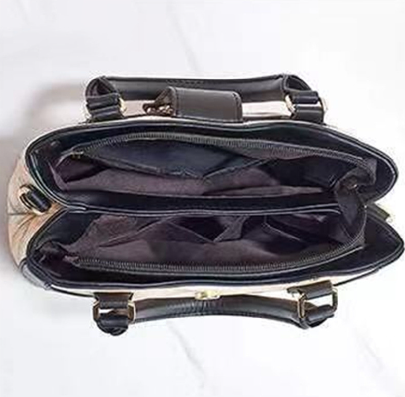 Urban Minimalist PU Leather Handbag Set - Chain Detail Tote Collection
