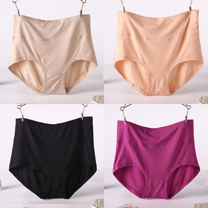 Women's Soft Modal High-Waist Comfort Panties - 4 Pack