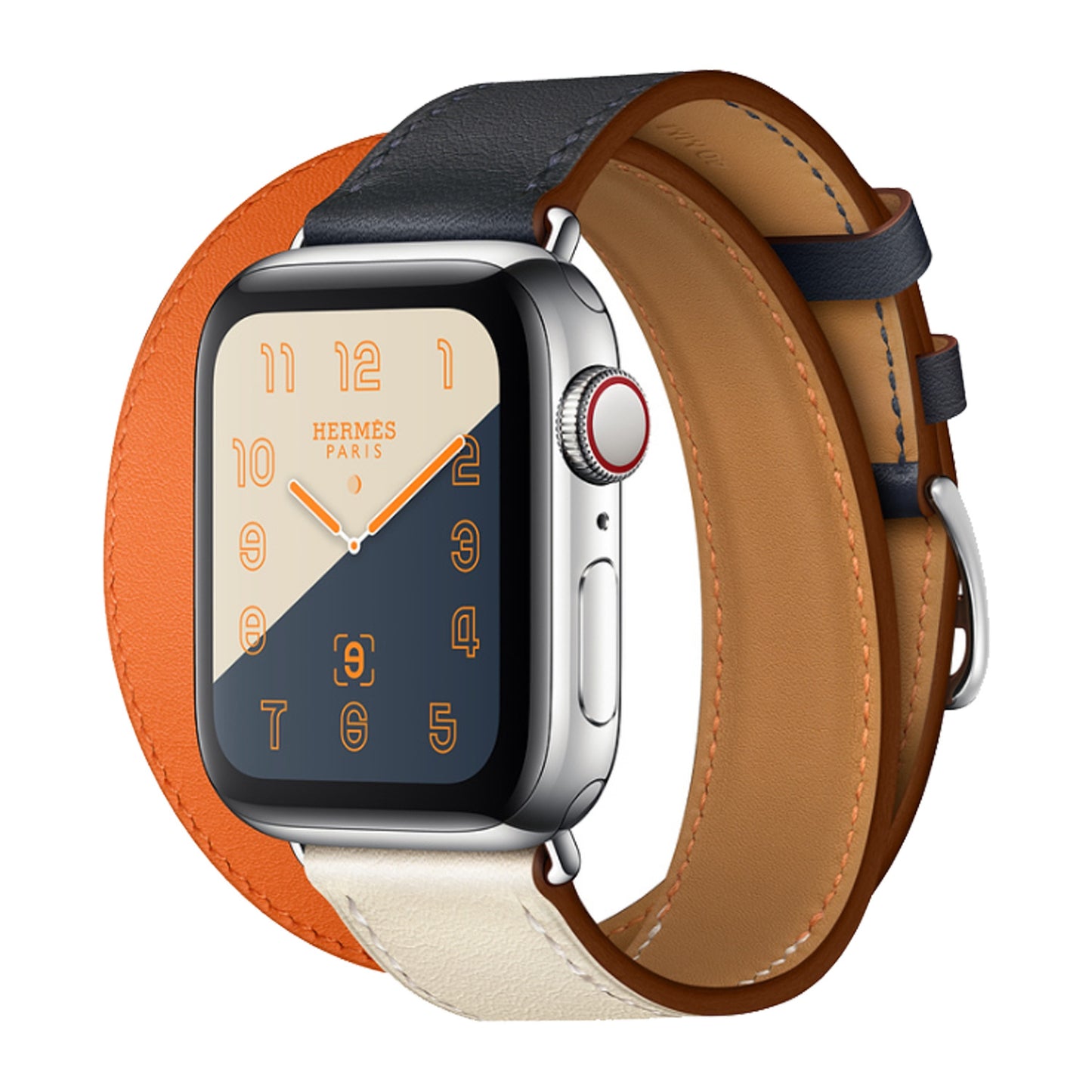 Genuine Leather Apple Watch Band - Premium Cowhide Strap with Stainless Steel Pin Buckle