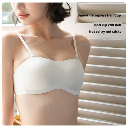 Women's Detachable Strapless Bra - Convertible Support Bra A/B Cup