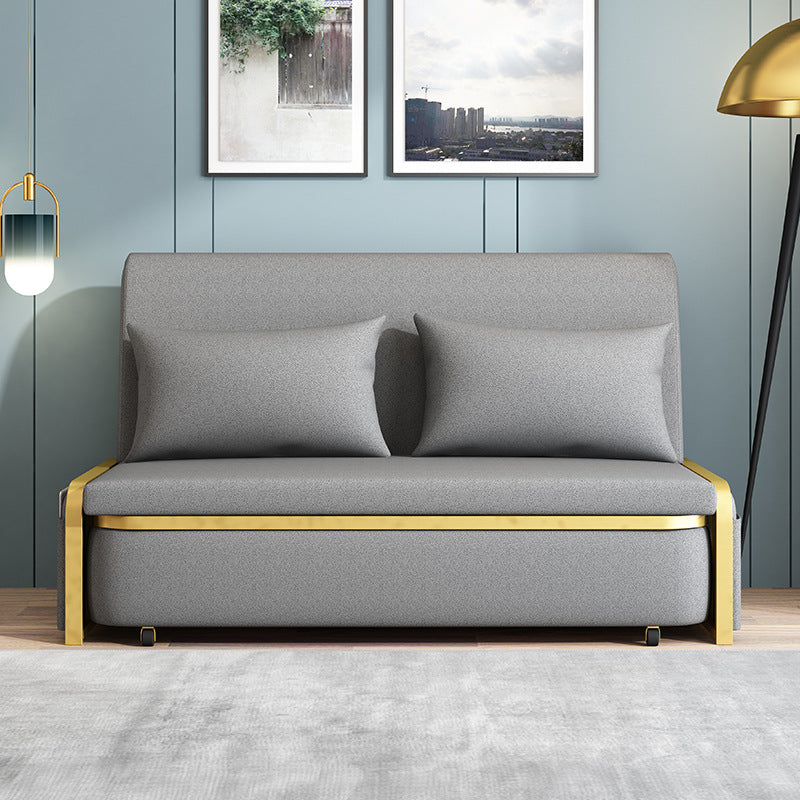 Foldable Sofa Bed - Double Metal Frame Convertible Couch