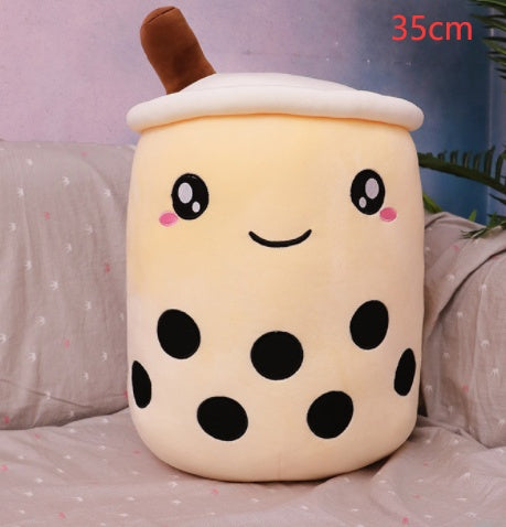 Plush Bubble Tea Pillow Cushion - Soft Stuffed Drink Toy