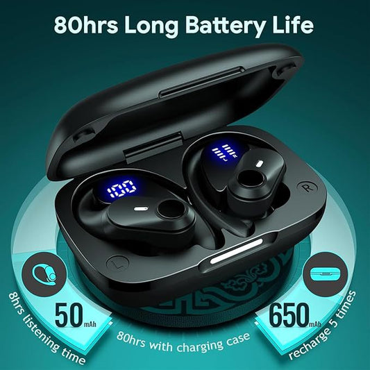 AI Translation Wireless Bluetooth Headphones - Real-Time Multilingual Earbuds with Noise Reduction