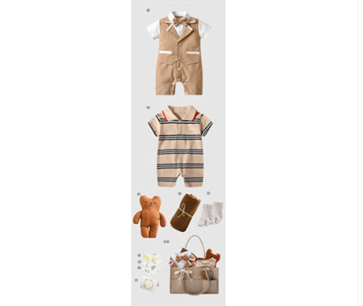 Baby Cotton Outfit Gift Set - Spring Summer Autumn Casual Clothing Collection