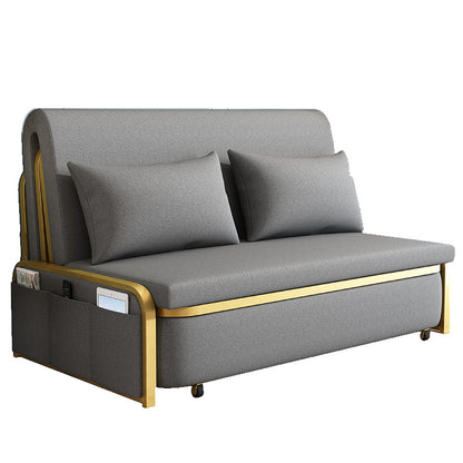Foldable Sofa Bed - Double Metal Frame Convertible Couch