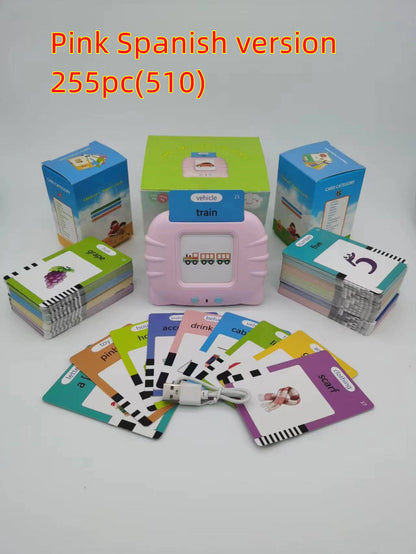 Bilingual Flashcard Learning Machine for Kids – Early Education Story & Word Card Reader