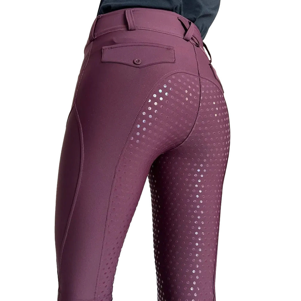High Waist Equestrian Riding Pants - Women's Non-Slip Jodhpurs