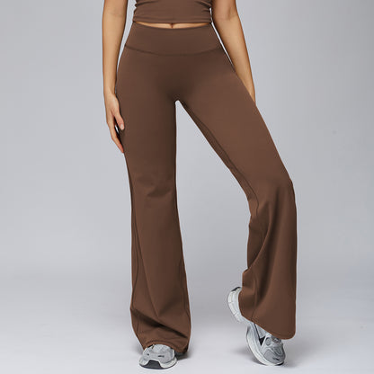 Women's High-Waist Wide Leg Track Pants - Loose Fit Activewear