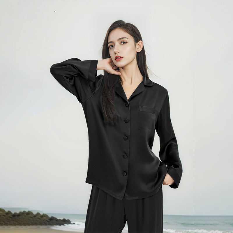 Luxe Mulberry Silk Pajama Set - Long Sleeve Women's Sleepwear